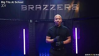 ryan reid chokes on cocks in wild blowbang cage getting drenched in cumshots