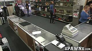 Glasses Babe Fucks Broker Crazy on Hidden Office Cam