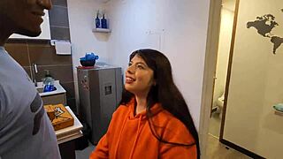 Busty Curvy Jennie Bounces Big Tits On Pizza Guy's Interracial Cock