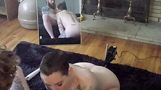 pov fuckin ur hot girlfriend doggystyle cum deep hairy pussy moan