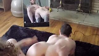 pov fuckin ur hot girlfriend doggystyle cum deep hairy pussy moan