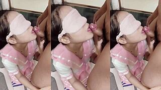 chinese big tits schoolgirl in pink uniform gets pounded hard