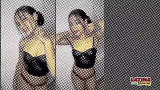 colombian 18yo perky tits latina teen creampied in homemade casting