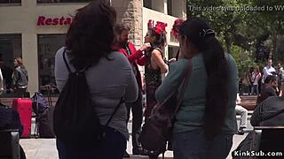Alt Mistress Ignites Spanish Babe's Public Shame
