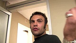 brunette milf fucked doggy with gaping pussy